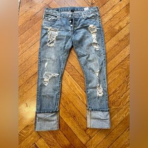 True Religion Boyfriend style jeans, size 25